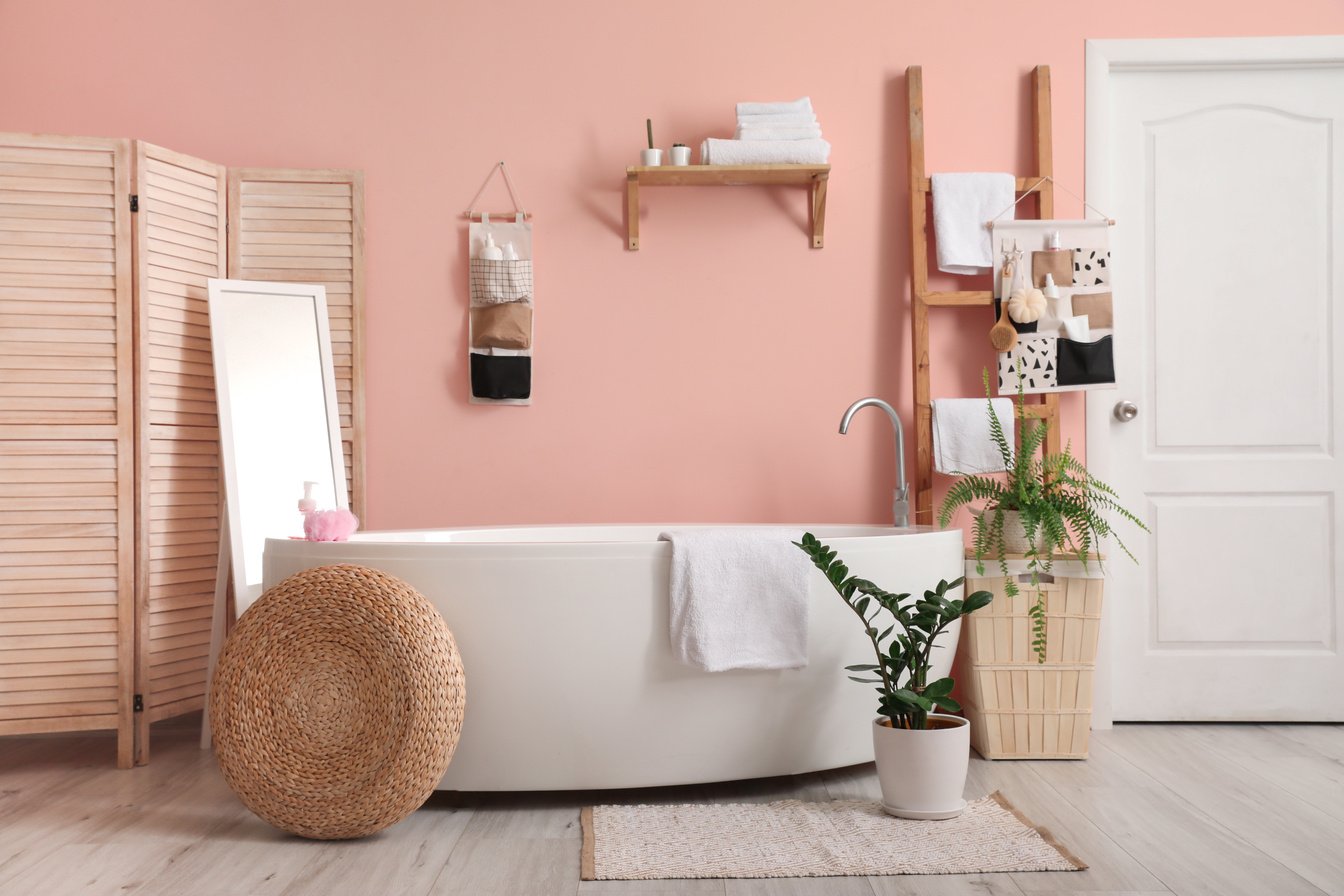 Modern Interior of Stylish Bathroom